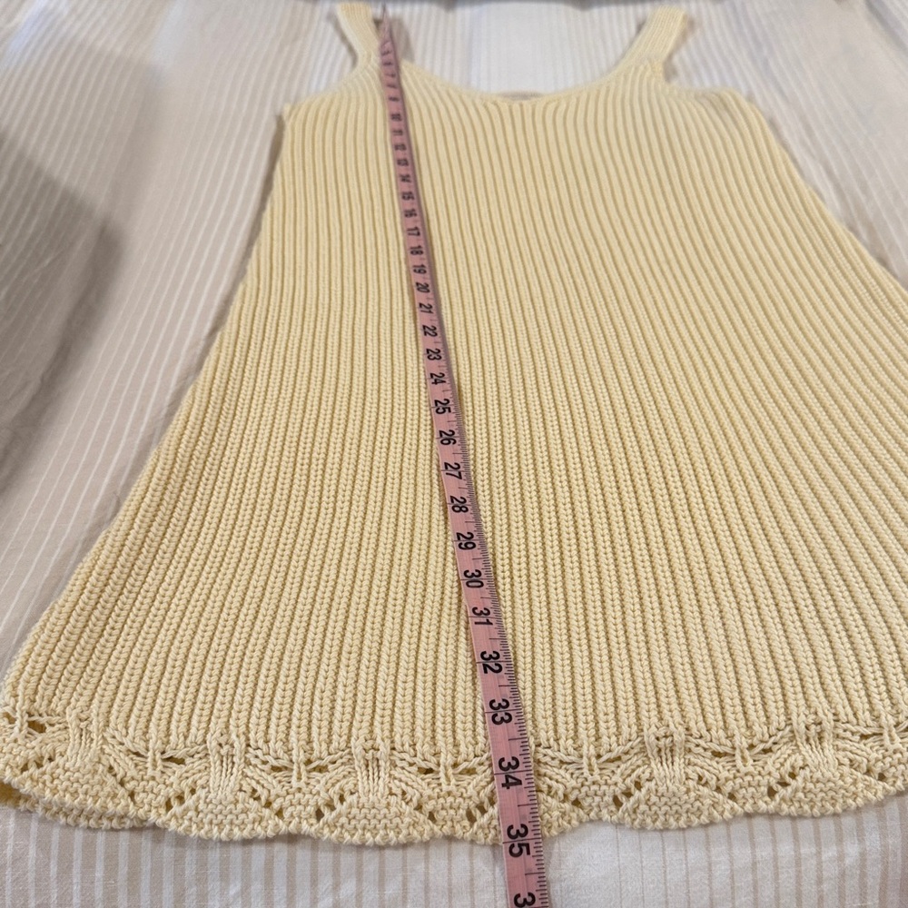 NWT SÉZANE Chunky Knit Sleeveless Dress in Cream / Ecru sz L NWT - Picture 9 of 10